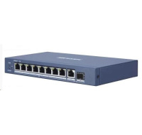 HIKVISION DS-3E0510P-E (8+2), switch 8xGb PoE + 1x Gb uplink RJ-45 + 1x Gb uplink SFP, 110W