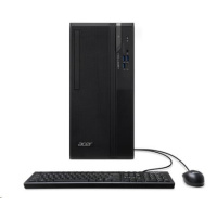 ACER PC Veriton VS2720G, i5-14400,8GB DDR4,512GB M.2 SSD,Wifi,DVD±RW,USB KB+mouse,No OS,180W,Black