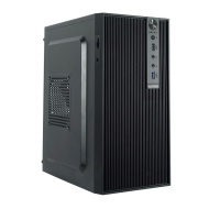 BAZAR - 1stCOOL skříň STEP 6, micro tower, AU, USB 3.0, bez zdroje, černá, poškozený obal