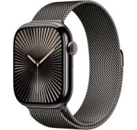 Apple Watch Series 10 GPS + Cellular 46mm Slate Titanium Case with Slate Milanese Loop - M/L