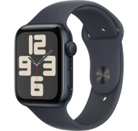 Apple Watch SE (2024) GPS 44mm Midnight Aluminium Case with Midnight Sport Band - S/M