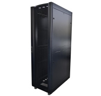 LEXI-Net 19" stojanový rozvaděč 42U 600x1000 rozebiratelný, kolečka, 1000kg, perforované dveře, černý