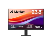 LG MT VA LCD LED 23,8" 24U421A - VA panel, 1920x1080, zakřivený, 100hz, USB-C, HDMI