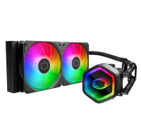 Cooler Master vodní chladič MasterLiquid 240 Core II, 2x240mm, LGA1851, AM5, černá