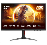AOC MT 27" 27G4HA - 1920x1080,IPS,200Hz,2xHDMI,1xDP,Repro,Pivot