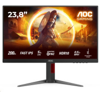 AOC MT 23,8" 24G4HA - 1920x1080,IPS,200Hz,2xHDMI,1xDP,Repro,Pivot