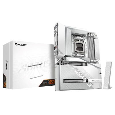 GIGABYTE MB Sc AM5 B850 AORUS STEALTH ICE, AMD B850, 4xDDR5, 1xHDMI