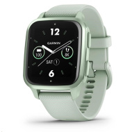 Garmin Venu Sq 2, Metallic Mint / Cool Mint silikonový řemínek, EU