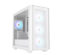 BAZAR - ASUS case A21 PLUS, Mini Tower, průhledná bočnice, 4x 120mm ARGB Fan, bílá - Poškozený obal (Komplet)