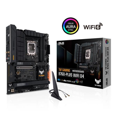 BAZAR - ASUS MB Sc LGA1700 TUF GAMING B760-PLUS WIFI DDR4, Intel B760, 4xDDR4, WI-FI - Po opravě (Bez příslušenství)