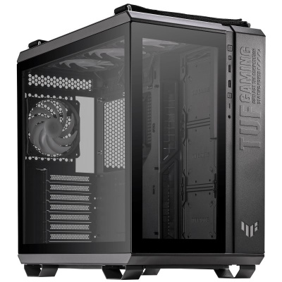 BAZAR - ASUS case TUF GAMING GT502 PLUS, Mid Tower, průhledná bočnice, 4x 120mm ARGB Fan, černá - Poškozený obal (Komple