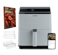 Cosori Dual Blaze 6.4L SMART horkovzdušná  fritéza + 5x špíz a gril. rošt, černá