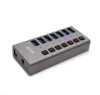 BAZAR - i-tec USB 3.0 nabíjecí HUB 7port + Power Adapter 36 W - Poškozený obal (Komplet)