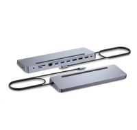 BAZAR - i-tec USB-C Metal Ergonomic 4K 3x Display Docking Station, PD 100W + - Po oprave, kompletni baleni