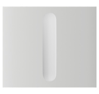 Ajax  CenterButton (Dimmer) vertical - Středový kryt stmívatelného tlačítka, vertikální instalace, bílá