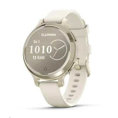 Garmin Lily® 2 Active, Lunar Gold / Bone Silicone Band