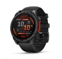 Garmin fenix® 8 – 51 mm, AMOLED, Slate grey a Černý silikonový řemínek, EU