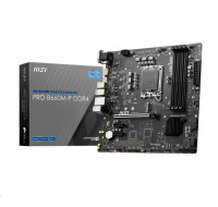 BAZAR - MSI MB Sc LGA1700 PRO B660M-P DDR4, Intel B660, 4xDDR4, 1xDP, 1xHDMI, 1xVGA, mATX - Po opravě (Bez příšlušenství