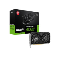 BAZAR - MSI VGA NVIDIA GeForce RTX 4060 Ti VENTUS 2X BLACK 8G OC, 8G GDDR6, 3xDP, 1xHDMI - Po opravě (Bez příšlušenství)