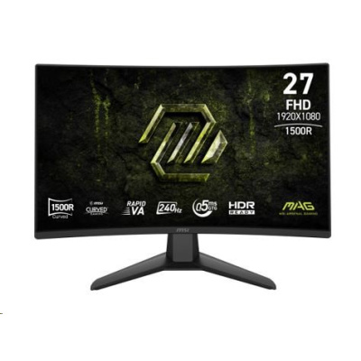 MSI LCD MAG 274CF X24, 27", 1920x1080, Rapid VA, 0,5 ms, VESA 100x100, Black
