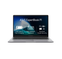 ASUS NTB ExpertBook P1 (PP1503CVA-S7I516512), i5-13420H, 15.6" FHD, 16GB, 512GB SSD, UHD, No OS, Misty Grey