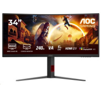 AOC MT 34" CU34G4Z - 3440x1440,VA,240Hz,2xHDMI,DP,USBhub,Pivot,Zakřivený