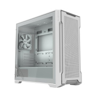 GIGABYTE PC Skříň GB-C102GI, Mid Tower, 2x USB3.0, Průhledná bočnice, 2x 120mm Fan, bílá