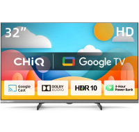 CHiQ L32M9PD TV 32" Powerbank, HD, smart, Google TV, Dolby Audio, dbx-tv, HDR 10