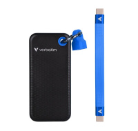 VERBATIM externí SSD 1TB Pocket USB3.2 Gen 2, černá/modrá