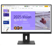 LENOVO LCD E27Q-40 - 27",IPS,16:9,2560x1440,100Hz,350cd/m2,1500:1,4ms(GtG),VGA,DP,2x HDMI (TMDS),USB Hub,Pivot