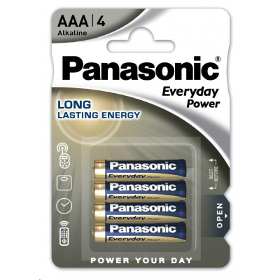 PANASONIC Alkalické baterie Everyday Power  LR03EPS/4BP AAA 1,5V (Blistr 4ks)