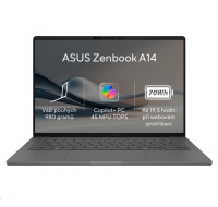 ASUS NTB Zenbook 14 (UX3407RA-OLED027X), QualSnapX1E-78-100, 14" 1920 x 1200, 16GB, 1TB SSD, QAdreno, W11 Pro, Gray