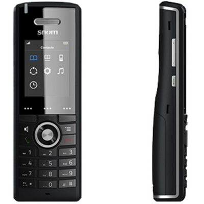 Snom bezdrátový telefon M25, DECT, 1,4" LCD, 3,5 mm jack, nabíjecí stojánek s napájením