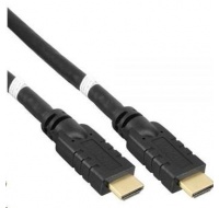 PremiumCord HDMI High Speed with Ether.4K@60Hz kabel se zesilovačem,20m, 3x stínění, M/M, zlacené konektory