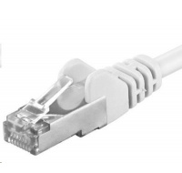 PREMIUMCORD Patch kabel CAT6a S-FTP, RJ45-RJ45, AWG 26/7 1,5m bílá