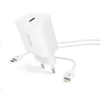 EPICO síťová nabíječka, PD 20W, USB-C - lightning kabel - bílá