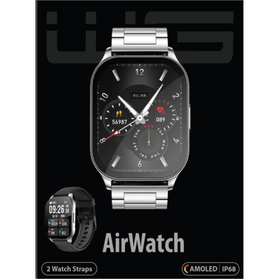 WG - Chytré hodinky WG AirFlexOne / smart watch / silver