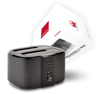Bazar - AXAGON ADSA-ST USB3.0 - 2x SATA 6G CLONE DUAL HDD dock station