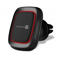 CONNECT IT InCarz 4Strong360 CARBON univerzální magnetický držák do auta, 4 magnety, červený