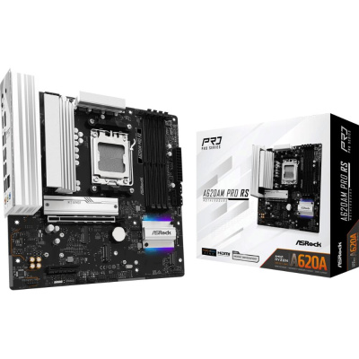 ASRock MB Sc AM5 A620AM PRO RS, AMD X620A, 4xDDR5, 1xHDMI, 1xDP