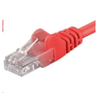 PREMIUMCORD Patch kabel UTP RJ45-RJ45 CAT5e 10m červená