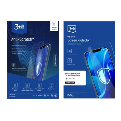 3mk All-Safe - AIO fólie Anti-Scratch Full Wet Fitting Phone, 25 ks