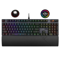 ASUS klávesnice ROG STRIX SCOPE II, mechanická, drátová, ROG RX RED / PBT, US