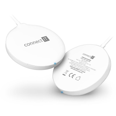 CONNECT IT MagSafe Wireless Fast Charge bezdrátová nabíječka, 15 W, bílá