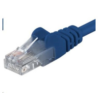 PREMIUMCORD Patch kabel UTP RJ45-RJ45 CAT5e 10m modrá