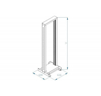 TRITON 19" montážní rám 37U, jednodílný