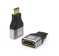 PREMIUMCORD Adapter 8K HDMI Typ A - mini HDMI Typ C, kovová, pozlacená