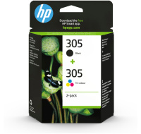 HP 308 2-Pack Tri-color/Black Original Ink Cartridge (120 / 160 pages)
