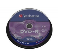 VERBATIM DVD+R(10-Pack)Spindle/General Retail/16x/4.7GB