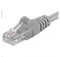 PREMIUMCORD Patch kabel UTP RJ45-RJ45 CAT5e 0.1m šedá